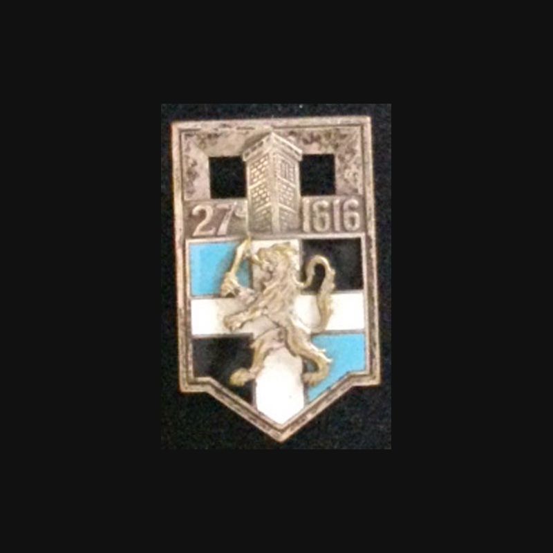 27° RI 27° RÉGIMENT D'INFANTERIE RELIEF (DRAGO) ÉMAIL