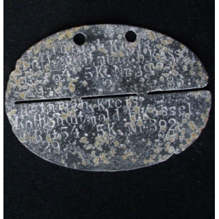 PLAQUE DIDENTITÉ 1°GUERRE MONDIALE : HEINRICH KREIS N°392