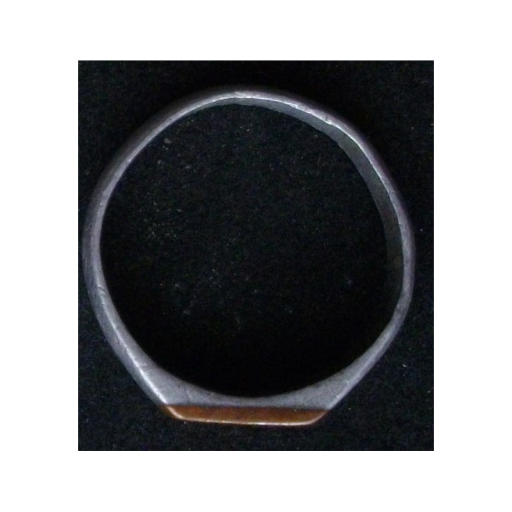 BAGUE ALLEMANDE 1916 EN FER BLANC
