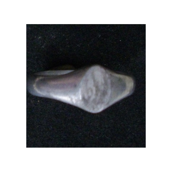 BAGUE ALLEMANDE EPOQUE 1914 EN FER BLANC OVALE