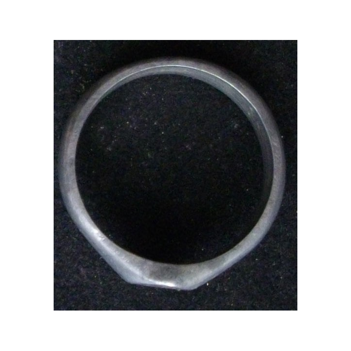 BAGUE ALLEMANDE EPOQUE 1914 EN FER BLANC OVALE