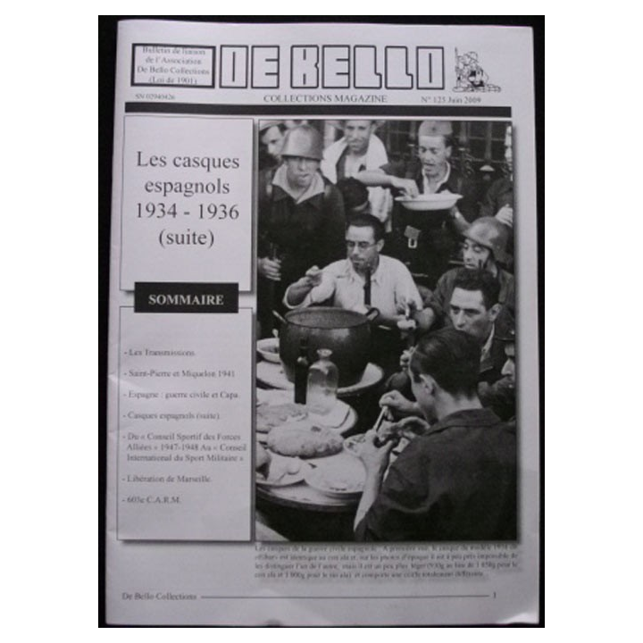 DE BELLO COLLECTIONS MAGAZINE N° 125 JUIN 2009