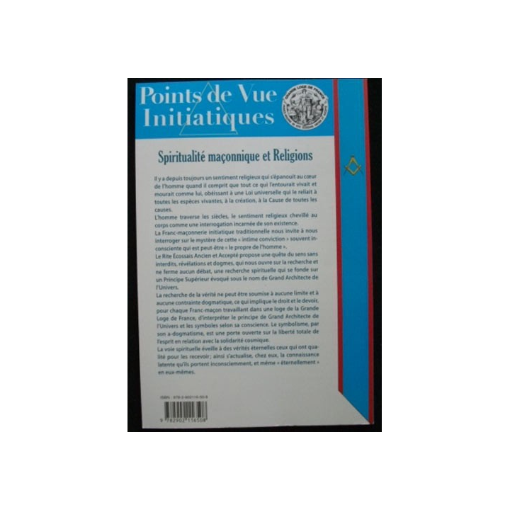 Spiritualité maçonnique et religions GLDF Point de vue initiatique