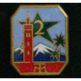 2° RTM : 2° RÉGIMENT DE TIRAILLEURS MAROCAINS ÉMAIL (DRAGO OM)