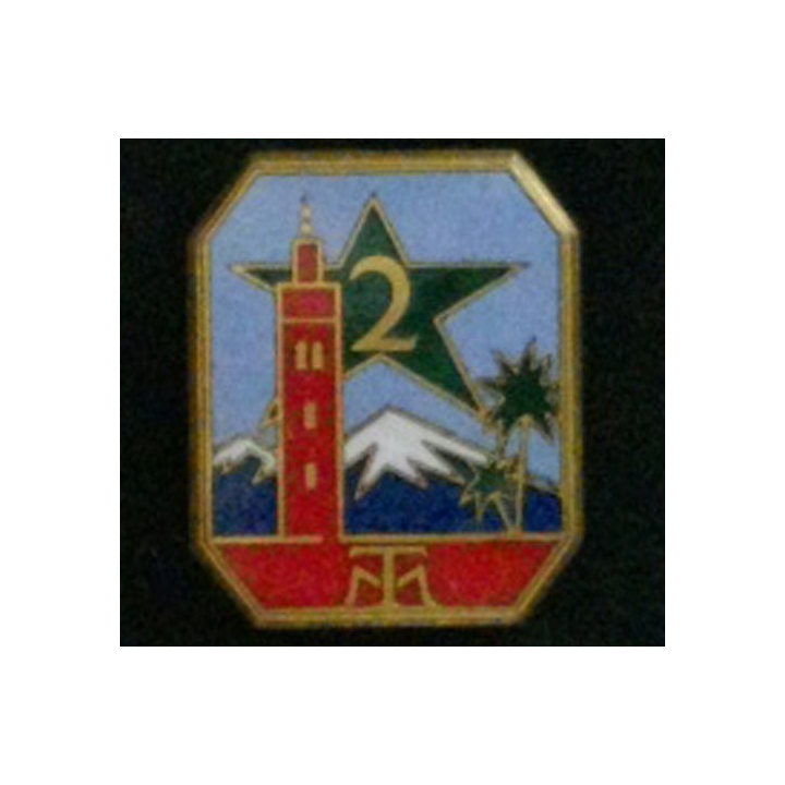 2° RTM : 2° RÉGIMENT DE TIRAILLEURS MAROCAINS ÉMAIL (DRAGO OM)