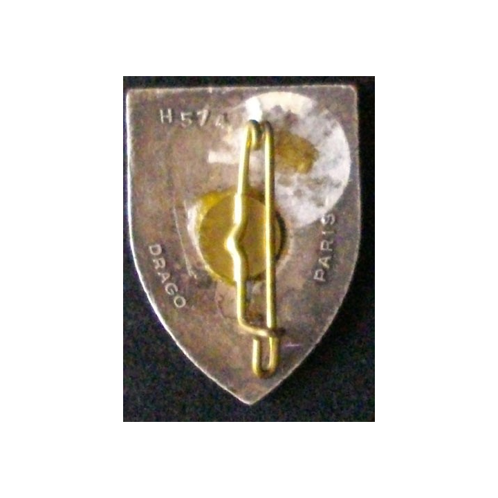 41° RI : 41° RÉGIMENT D'INFANTERIE (D 574) ÉMAIL ATTACHE COLLÉE