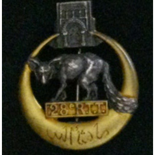 28° RTT : 28° RÉGIMENT DE TIRAILLEURS TUNISIENS ARGENTÉ