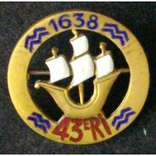 43° RI : 43° RÉGIMENT D'INFANTERIE (ABPD) ÉMAIL