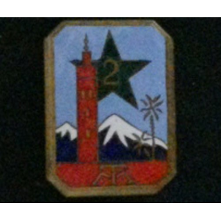 2° RTM : 2° RÉGIMENT DE TIRAILLEURS MAROCAINS ÉMAIL (COURTOIS)