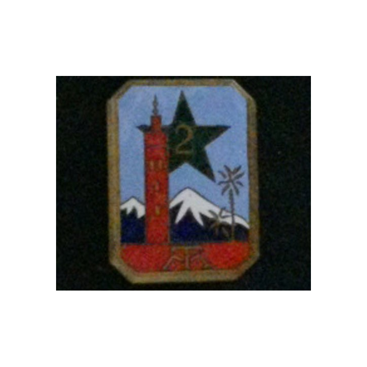2° RTM : 2° RÉGIMENT DE TIRAILLEURS MAROCAINS ÉMAIL (COURTOIS)