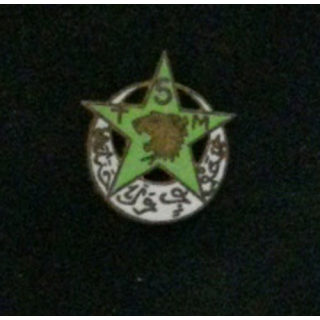 5° RTM : 5° RÉGIMENT DE TIRAILLEURS MAROCAINS ÉMAIL (24 mm)