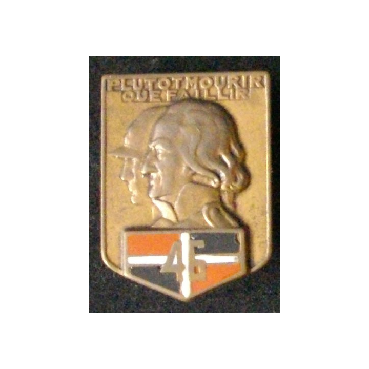 46° RI : 46° RÉGIMENT D'INFANTERIE (AB 3860) ÉMAIL