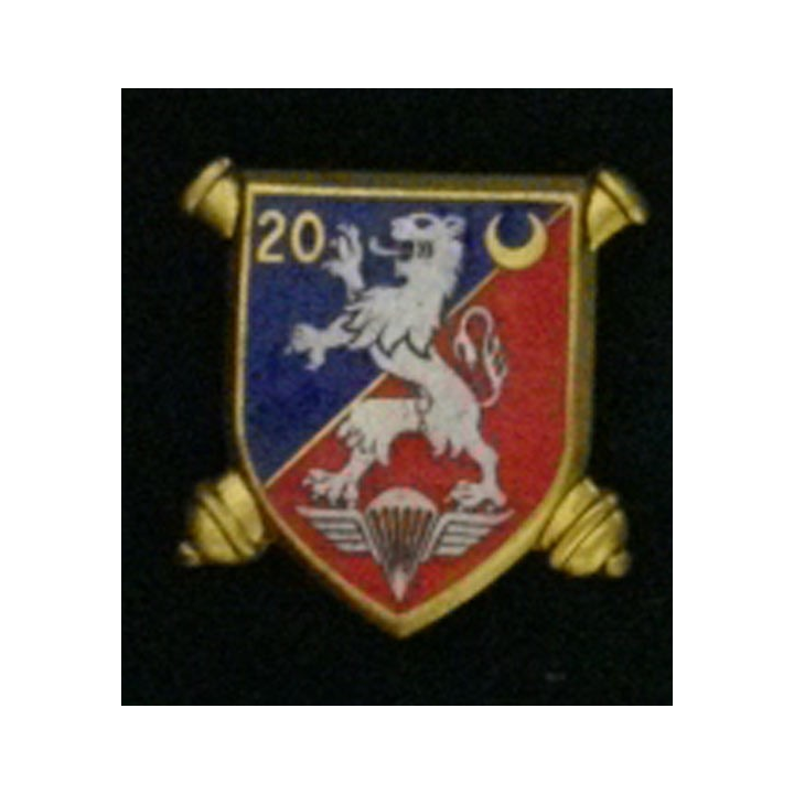 Insigne du 20° régiment d'artillerie de fabrication Drago 1999 20° RA