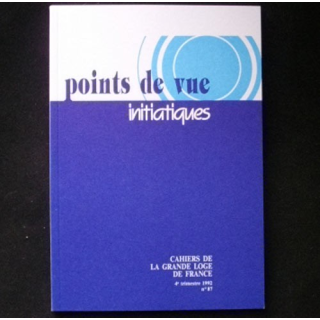 POINTS DE VUE INITIATIQUES N°87 1992 rite écossais ancien et accepté