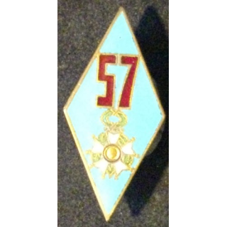 57°RI : 57°RÉGIMENT D'INFANTERIE LOSANGE (D 431) ÉMAIL