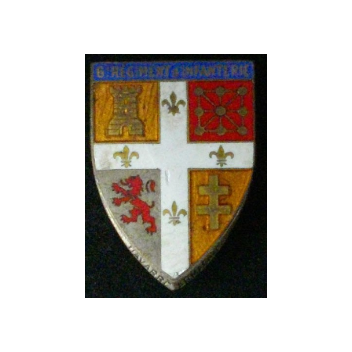 6° RI : 6° RÉGIMENT D'INFANTERIE (D 1267) ÉMAIL