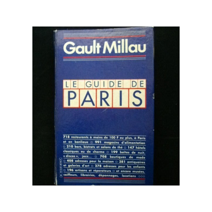 Le guide de Paris Gault Millau