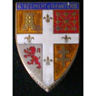 6° RI : 6° RÉGIMENT D'INFANTERIE (D 1267) ÉMAIL