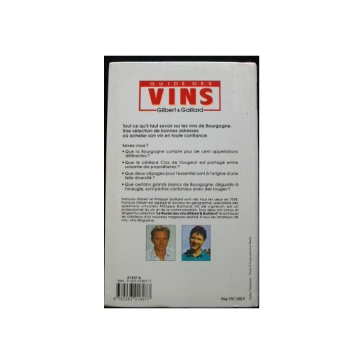 Guide des Vins Bourgogne 400 vins sélectionnés