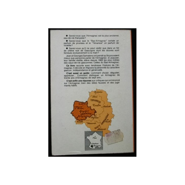 LE LIVRE DE L'AMATEUR D'ARMAGNAC PAR JEAN & GEORGES SAMALENS