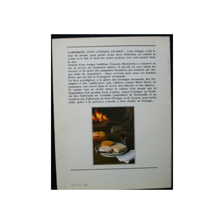 Fromages et fromagers de Normandie de François Mackiewicz