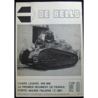 DE BELLO COLLECTIONS MAGAZINE N°9 : CHARS LÉGERS 14-18