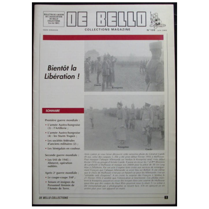 DE BELLO COLLECTIONS MAGAZINE N°109 JUIN 2005
