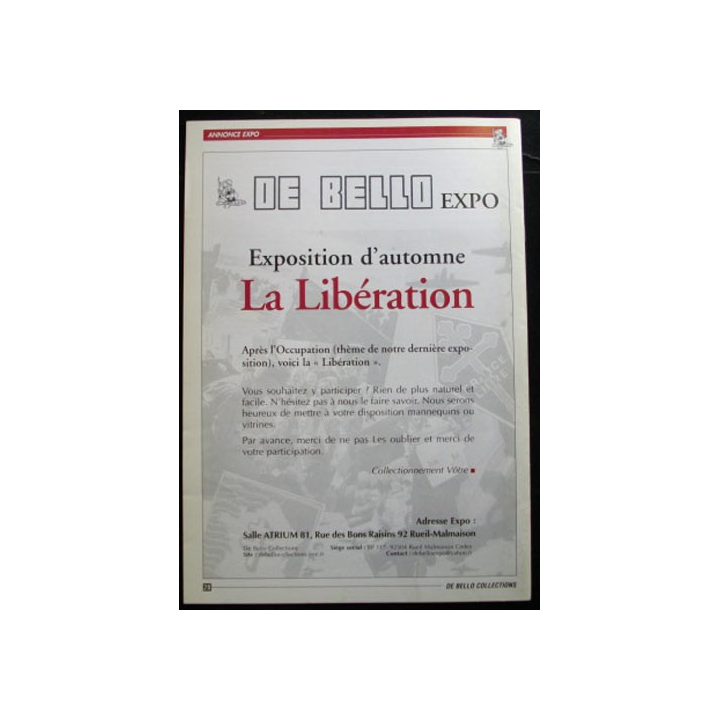 DE BELLO COLLECTIONS MAGAZINE N°109 JUIN 2005