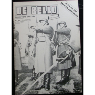 DE BELLO COLLECTIONS MAGAZINE N°38 AVRIL 1984