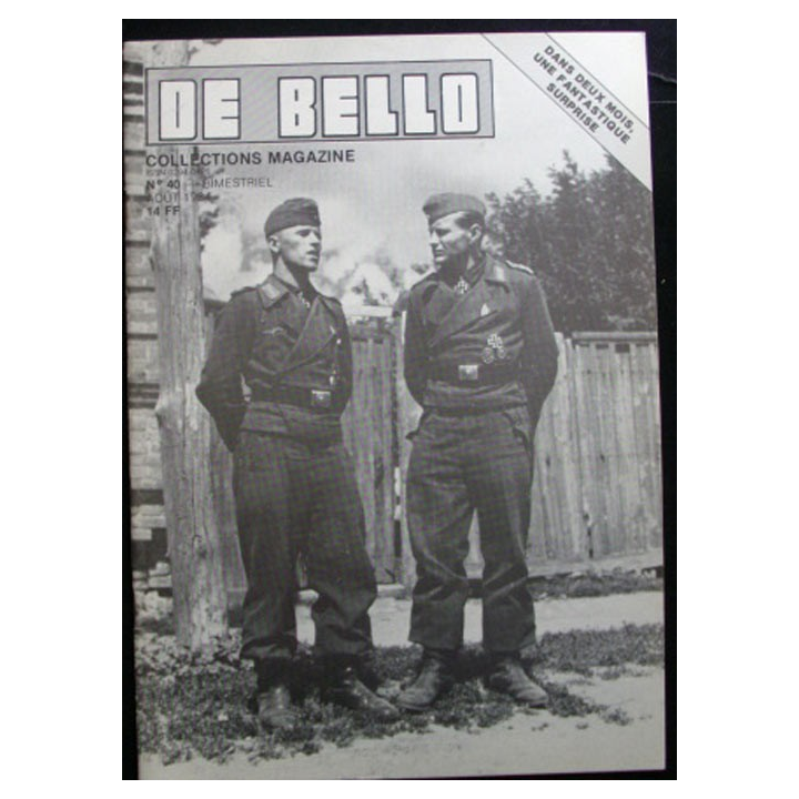 DE BELLO COLLECTIONS MAGAZINE N°40 AOÛT 1984