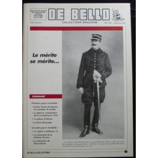 DE BELLO COLLECTIONS MAGAZINE N°110 SEPTEMBRE 2005