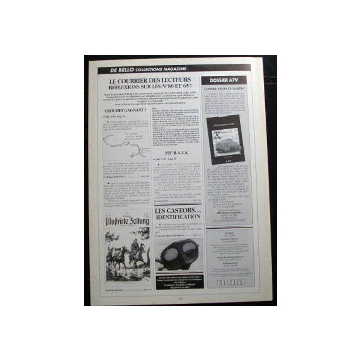 DE BELLO COLLECTIONS MAGAZINE N°81 JUIN 1998