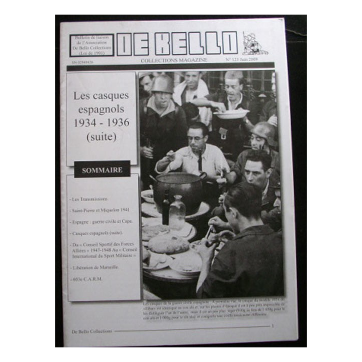 DE BELLO COLLECTIONS MAGAZINE N°125 JUIN 2009