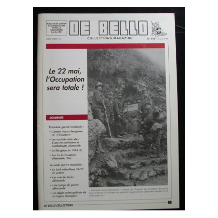 DE BELLO COLLECTIONS MAGAZINE N°108 MARS 2005