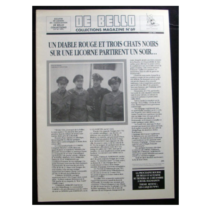 DE BELLO COLLECTIONS MAGAZINE N°69 JUIN 1995