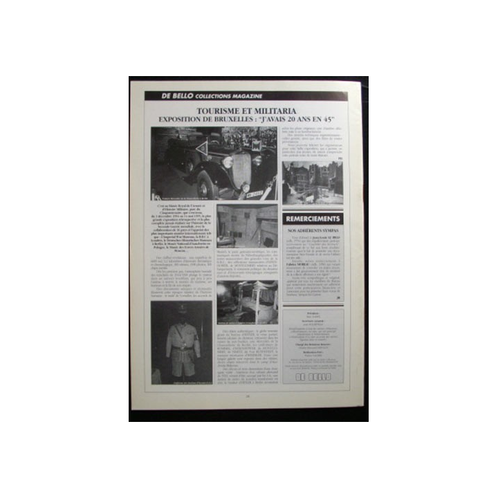 DE BELLO COLLECTIONS MAGAZINE N°69 JUIN 1995