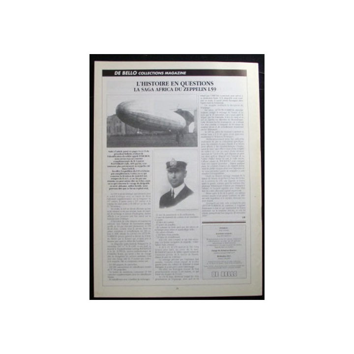 DE BELLO COLLECTIONS MAGAZINE N°70 SEPTEMBRE 1995