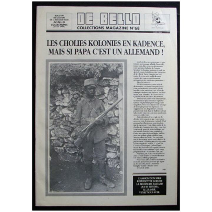 DE BELLO COLLECTIONS MAGAZINE N°68 MARS 1995