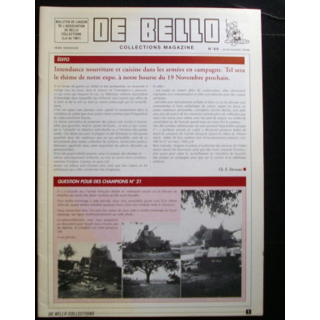 DE BELLO COLLECTIONS MAGAZINE N°89 JUIN JUILLET 2000