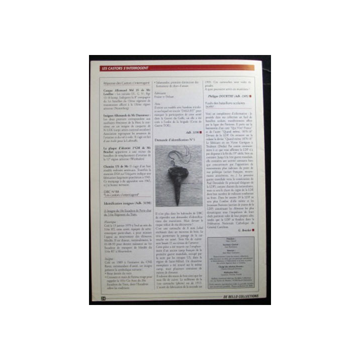 DE BELLO COLLECTIONS MAGAZINE N°89 JUIN JUILLET 2000