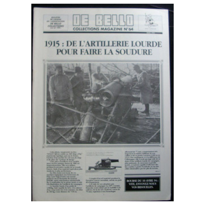 DE BELLO COLLECTIONS MAGAZINE N°64 MARS 1994