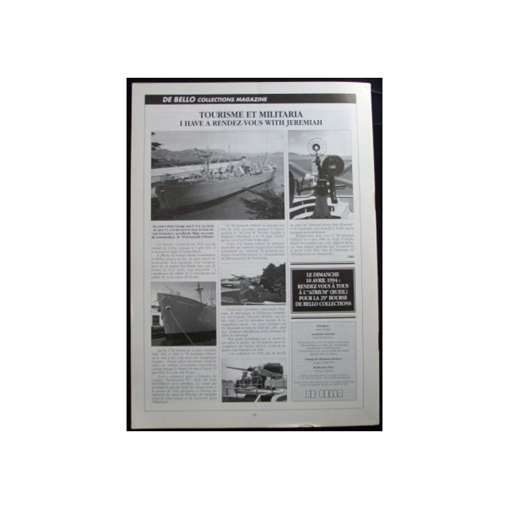 DE BELLO COLLECTIONS MAGAZINE N°64 MARS 1994