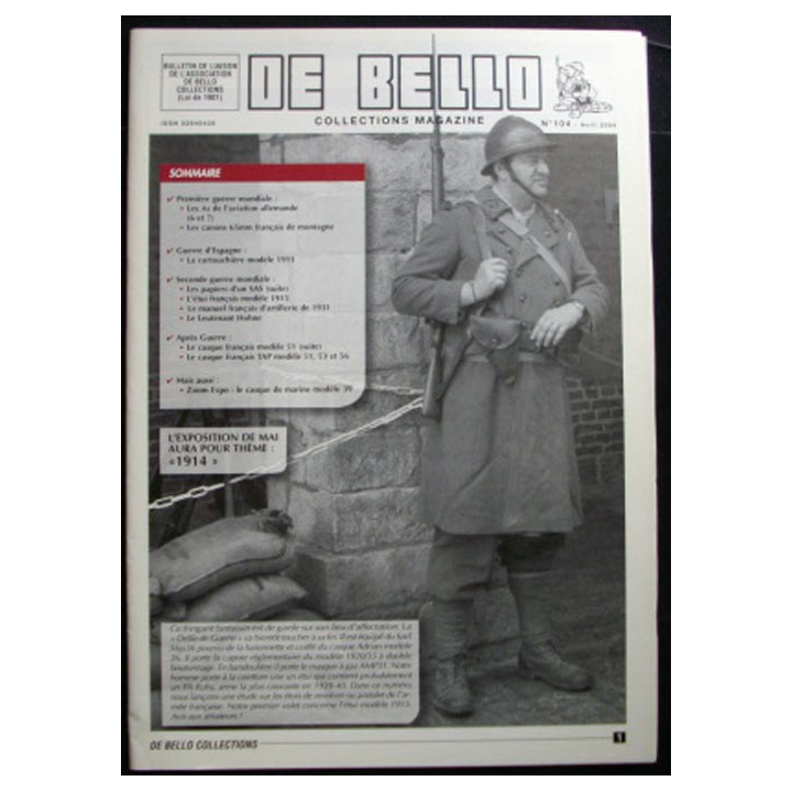 DE BELLO COLLECTIONS MAGAZINE N°104 AVRIL 2004