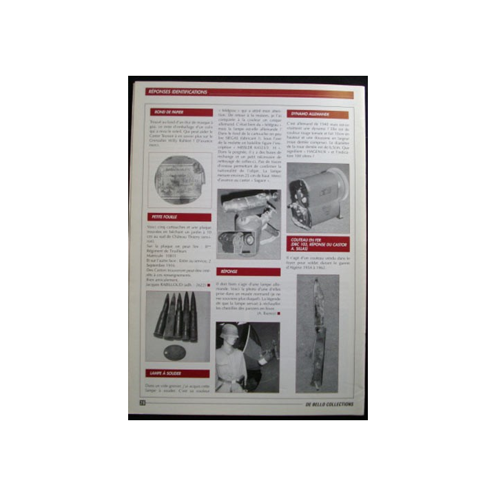 DE BELLO COLLECTIONS MAGAZINE N°104 AVRIL 2004
