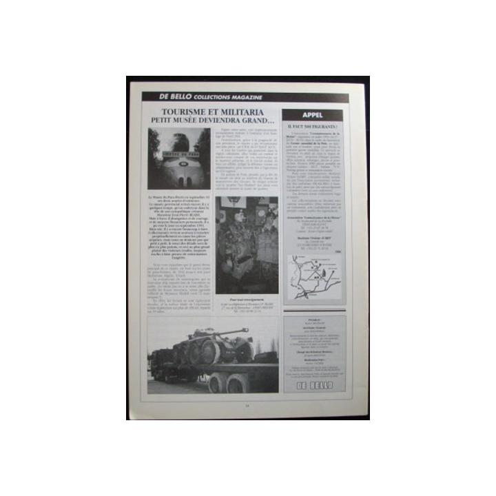 DE BELLO COLLECTIONS MAGAZINE N°60 MARS 1993