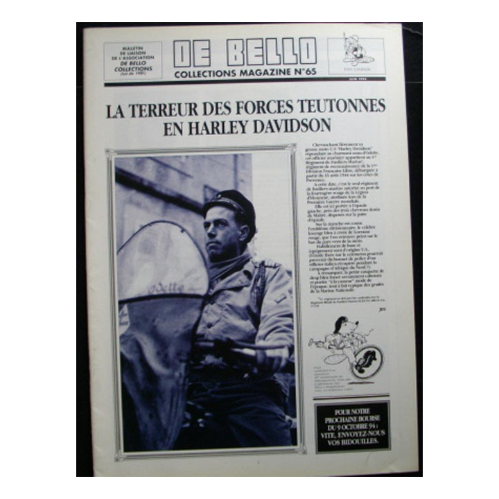 DE BELLO COLLECTIONS MAGAZINE N°65 JUIN 1994