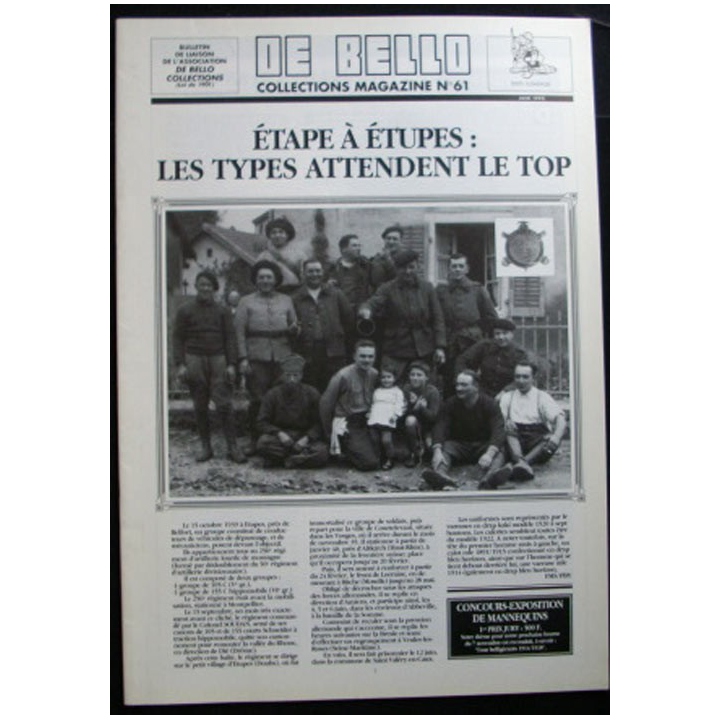 DE BELLO COLLECTIONS MAGAZINE N°61 JUIN 1993
