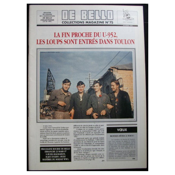 DE BELLO COLLECTIONS MAGAZINE N°75 DÉCEMBRE 1996
