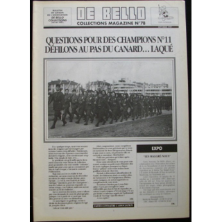 DE BELLO COLLECTIONS MAGAZINE N°78 SEPTEMBRE 1997