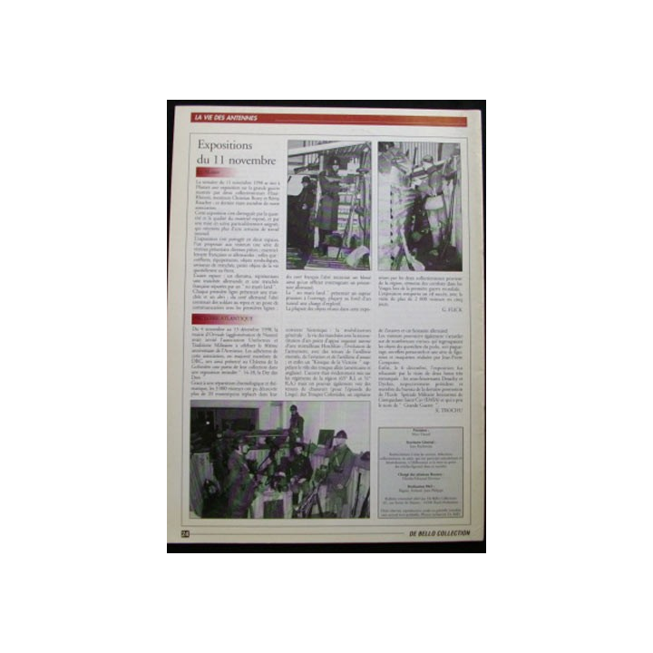 DE BELLO COLLECTIONS MAGAZINE N°84 AVRIL 1999